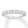 Thumbnail Image 0 of Diamond Anniversary Band 1 ct tw Round/Baguette 14K White Gold