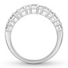 Thumbnail Image 1 of Diamond Anniversary Band 1 ct tw Round/Baguette 14K White Gold