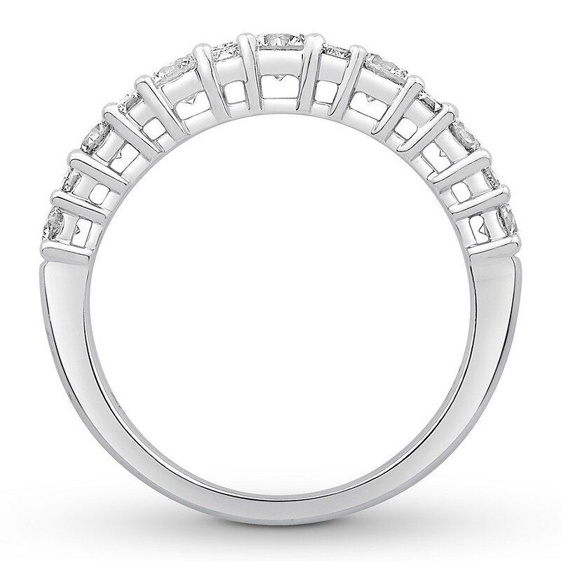 Diamond Anniversary Band 1 ct tw Round/Baguette 14K White Gold