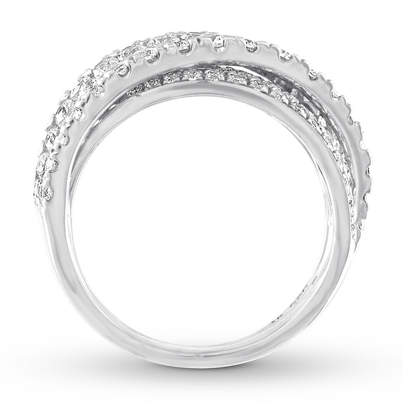 Diamond Ring 2-1/4 ct tw Round-cut 14K White Gold