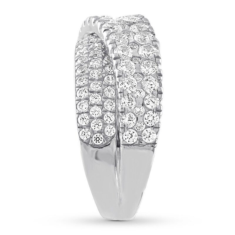 Diamond Ring 2-1/4 ct tw Round-cut 14K White Gold