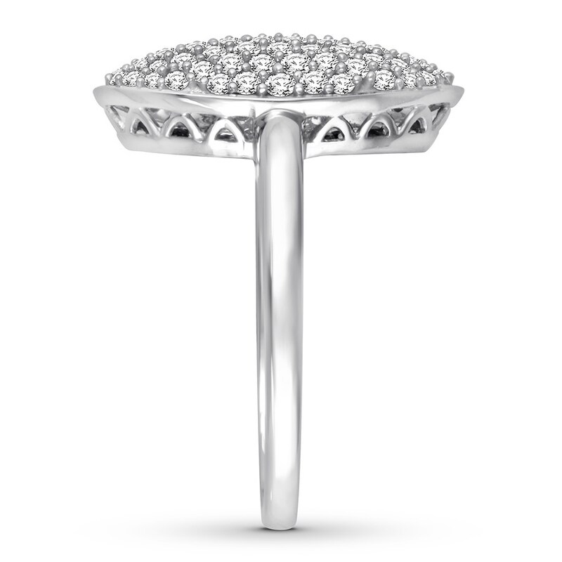 Diamond Ring 1 ct tw Round-cut 14K White Gold