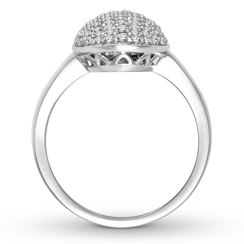 Diamond Ring 1 ct tw Round-cut 14K White Gold