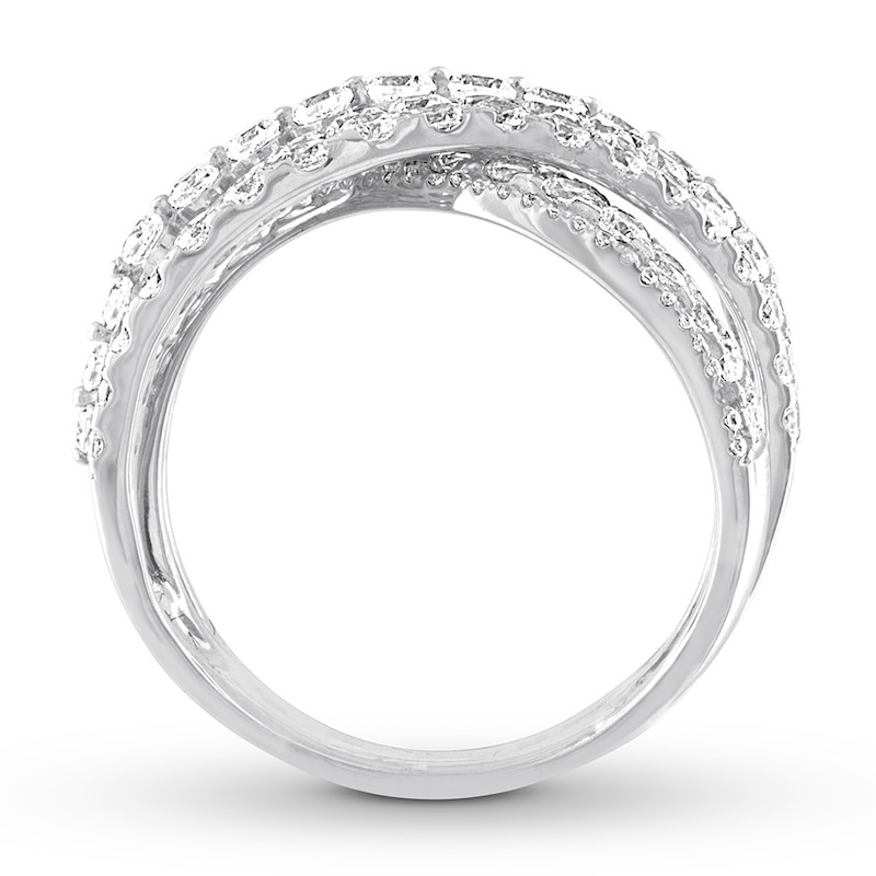 Diamond Ring 2-1/2 ct tw Round-cut 14K White Gold