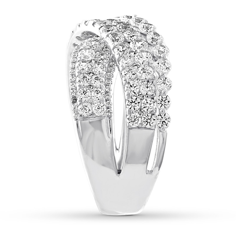 Diamond Ring 2-1/2 ct tw Round-cut 14K White Gold