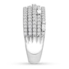 Thumbnail Image 1 of Diamond Anniversary Band 7/8 cttw Round/Baguette 14K White Gold