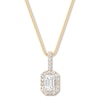 Thumbnail Image 0 of Diamond Necklace 1 ct tw Emerald-cut/Round 14K Yellow Gold