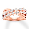 Thumbnail Image 0 of Diamond Ring 1 ct tw Round/Marquise 14K Rose Gold