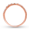 Thumbnail Image 2 of Diamond Anniversary Ring 7/8 ct tw Round/Baguette 14K Rose Gold