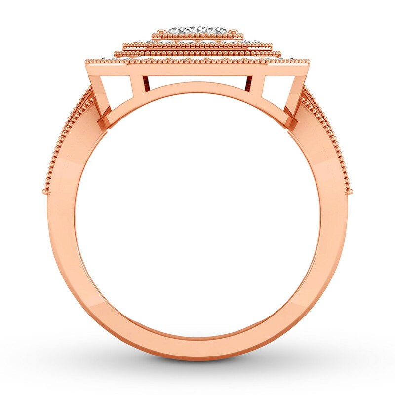 Diamond Ring 1 carat tw Round-cut 14K Rose Gold
