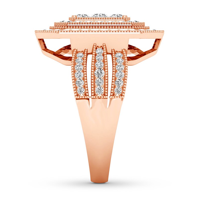 Diamond Ring 1 carat tw Round-cut 14K Rose Gold