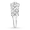 Thumbnail Image 2 of Diamond Anniversary Ring 1 carat tw Bezel-set 14K White Gold