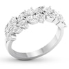 Thumbnail Image 3 of Diamond Anniversary Ring 1-1/5 ct tw Marquise/Pear-shaped 14K Gold