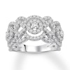 Thumbnail Image 0 of Diamond Anniversary Ring 1 carat tw Round-cut 14K White Gold