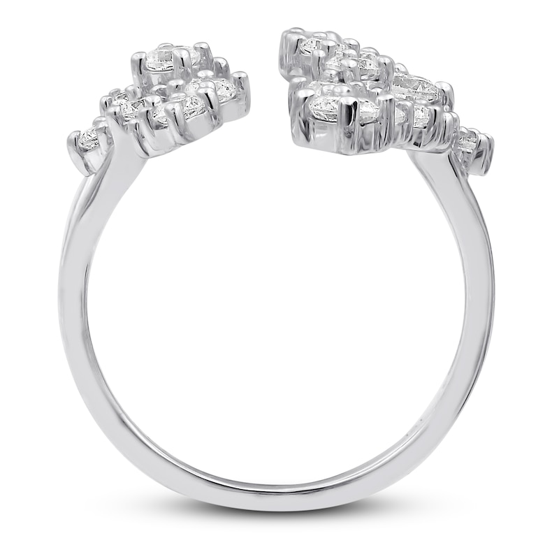 Main Image 3 of Scattered Diamond Deconstructed Ring 1-1/2 ct tw 14K White Gold
