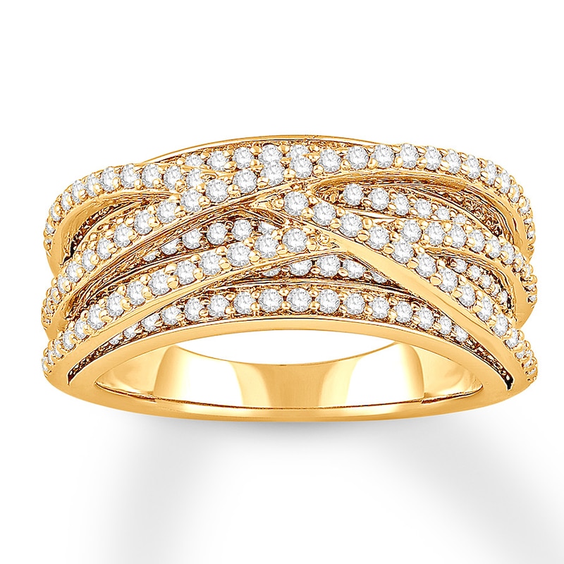 Diamond Ring 1 carat tw Round 14K Yellow Gold
