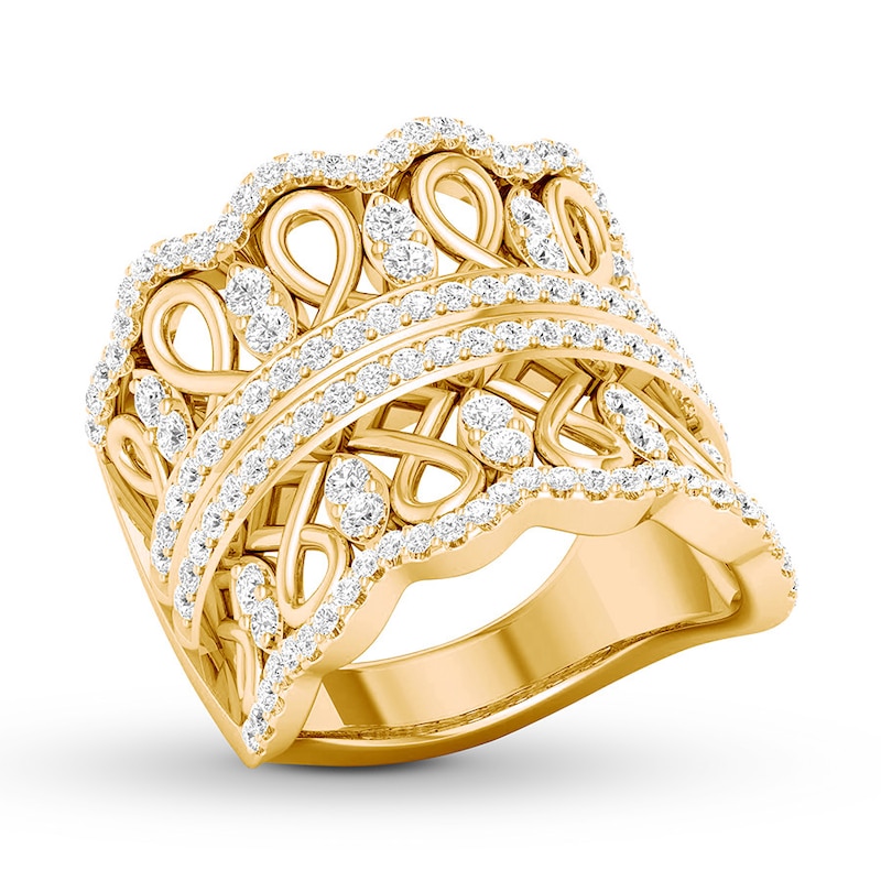 Diamond Ring 1 carat tw Round 14K Yellow Gold