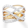Thumbnail Image 3 of Diamond Ring 1 carat tw Round 14K Two-Tone Gold