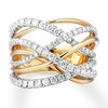 Thumbnail Image 3 of Diamond Ring 1 carat tw Round 14K Two-Tone Gold