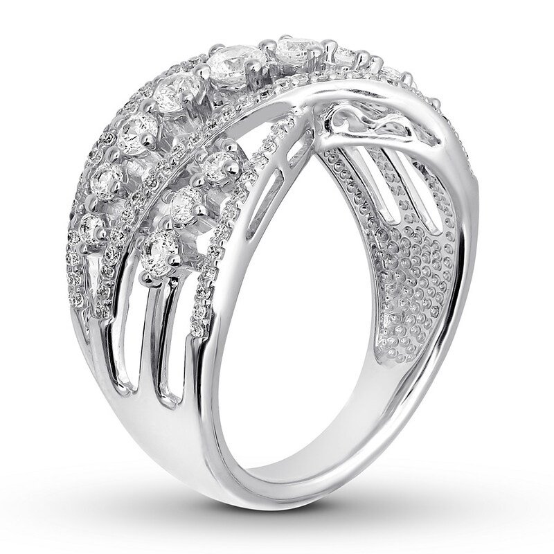 Diamond Ring 1 carat tw Round 14K White Gold