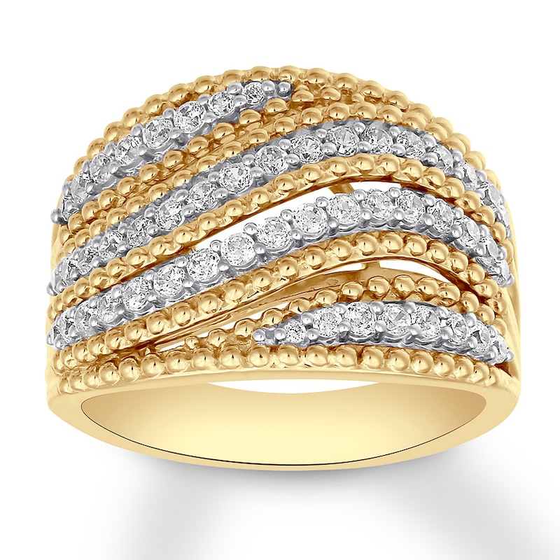 Diamond Ring 3/4 carat tw Round 14K Yellow Gold