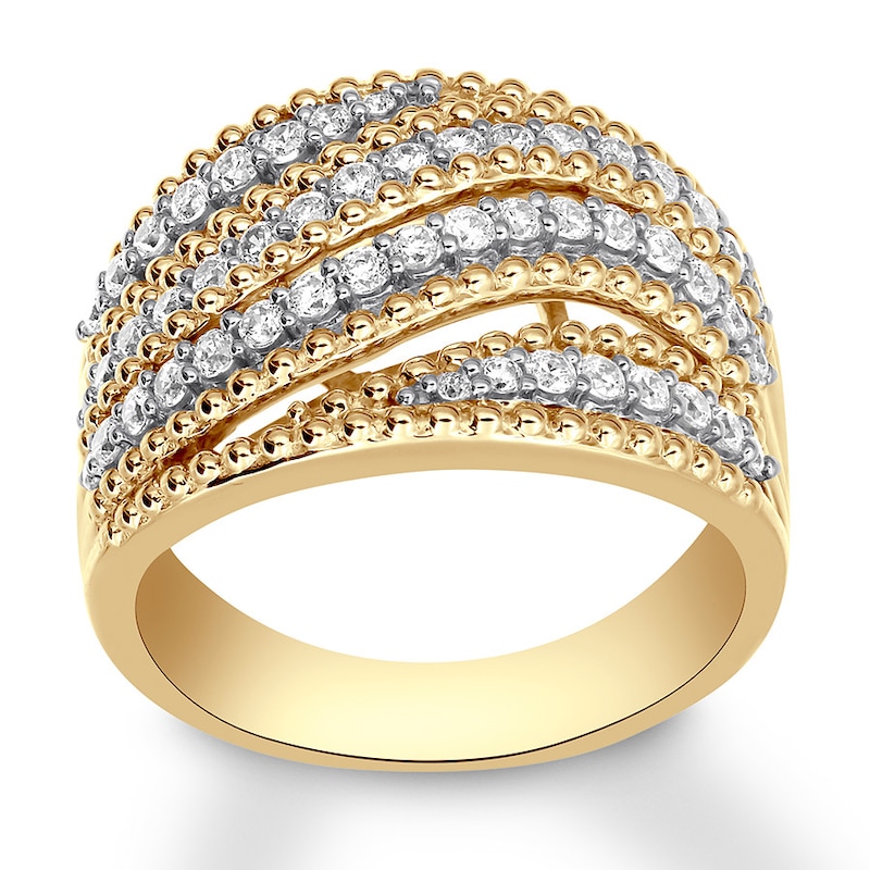 Diamond Ring 3/4 carat tw Round 14K Yellow Gold