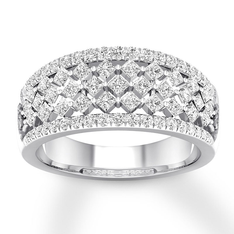 Diamond Anniversary Band 1 ct tw Princess-cut/Round 14K Gold