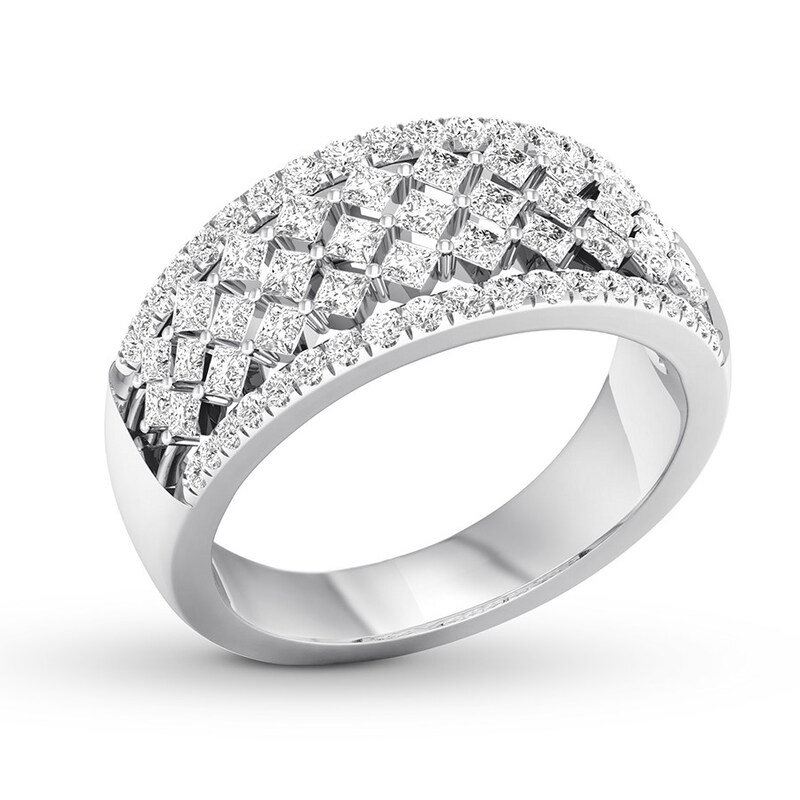 Diamond Anniversary Band 1 ct tw Princess-cut/Round 14K Gold