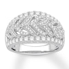 Thumbnail Image 0 of Diamond Anniversary Ring 1 ct tw Round 14K White Gold