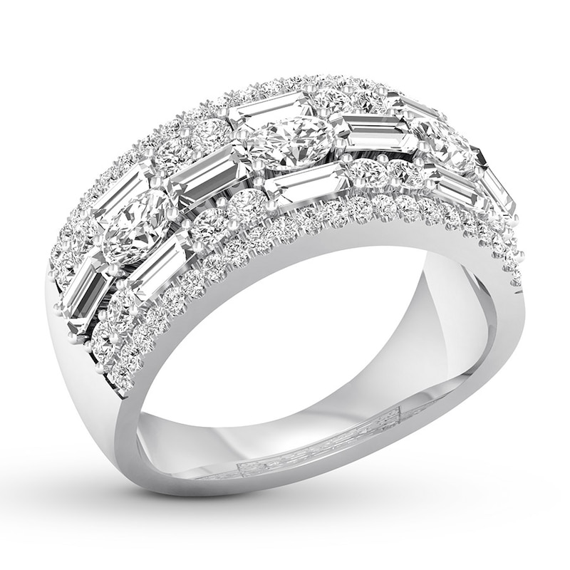 Diamond Anniversary Ring 1-5/8 carat tw 14K White Gold