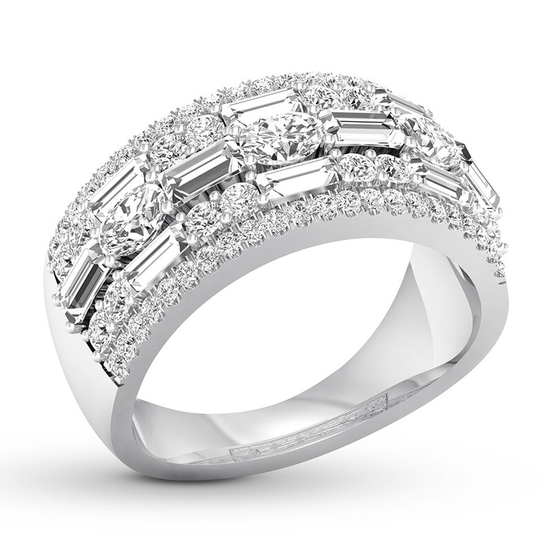 Main Image 4 of Diamond Anniversary Ring 1-5/8 carat tw 14K White Gold