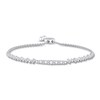 Thumbnail Image 1 of Diamond Bolo Bracelet 1 ct tw Round 14K White Gold
