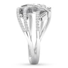 Thumbnail Image 2 of Diamond Ring 5/8 carat tw Baguette/Round 14K White Gold