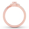 Diamond Ring 5/8 ct tw Pear-shaped/Round 14K Rose Gold
