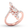 Thumbnail Image 3 of Diamond Ring 5/8 ct tw Pear-shaped/Round 14K Rose Gold
