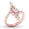 Thumbnail Image 3 of Diamond Ring 5/8 ct tw Pear-shaped/Round 14K Rose Gold