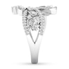 Thumbnail Image 2 of Diamond Ring 1 ct tw Pear-shaped/Marquise/Baguette/Round 14K White Gold