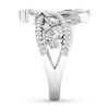 Thumbnail Image 3 of Diamond Ring 1 ct tw Pear-shaped/Marquise/Baguette/Round 14K White Gold
