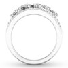 Thumbnail Image 1 of Diamond Ring 3/4 carat tw Baguette/Round 14K White Gold