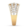 Thumbnail Image 2 of Diamond Ring 1-1/4 ct tw Marquise/Round 14K Yellow Gold