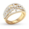 Thumbnail Image 3 of Diamond Ring 1-1/4 ct tw Marquise/Round 14K Yellow Gold