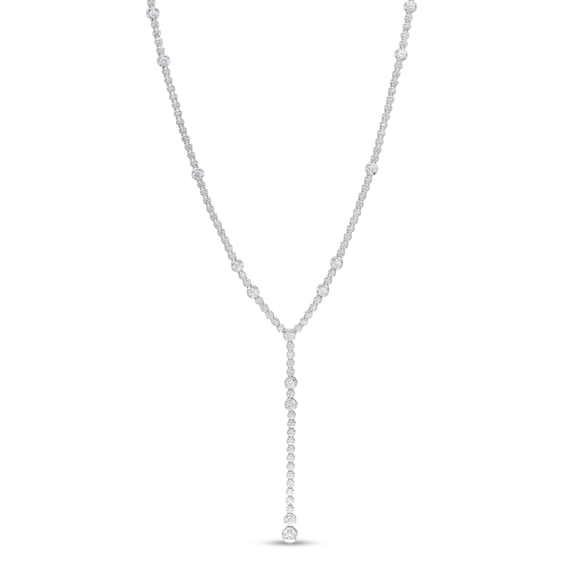 Diamond Lariat Necklace 2 1/8 ct tw 14K White Gold | Jared