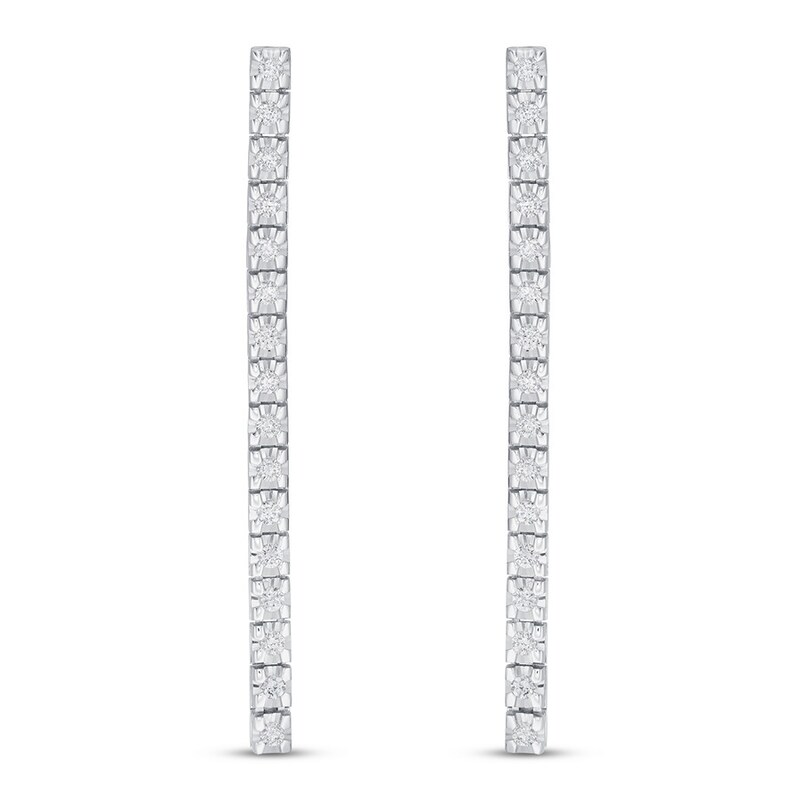 Main Image 3 of Diamond Earrings 7/8 ct tw Round-cut 14K White Gold