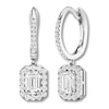 Thumbnail Image 2 of Diamond Dangle Earrings 1-1/2 ct tw 14K White Gold