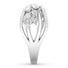 Thumbnail Image 3 of Marquise, Pear-shaped & Round Diamond Ring 1 ct tw 14K White Gold