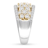 Thumbnail Image 2 of Diamond Anniversary Ring 2-1/2 ct tw Round 14K Two-Tone Gold