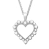 Thumbnail Image 1 of Diamond Heart Necklace 1 carat tw Round 14K White Gold
