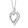 Thumbnail Image 2 of Diamond Heart Necklace 1 carat tw Round 14K White Gold
