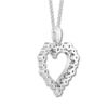 Thumbnail Image 4 of Diamond Heart Necklace 1 carat tw Round 14K White Gold