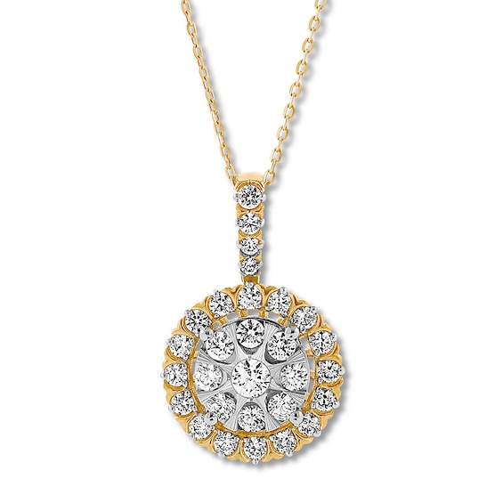 Diamond Necklace 1 carat tw 14K Two-Tone Gold | Jared